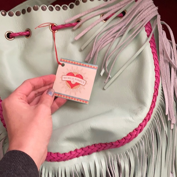 World family Ibiza ALOK bag in sea foam green - Picture 7 of 8